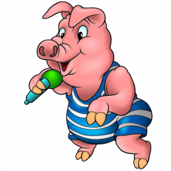 Piglet Domestic pig Royalty-free Dance Clip art - Piglets singing ...