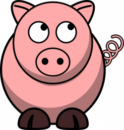 Pig Looking Up Left Clip Art at Clker.com - vector clip art online ...