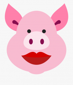 Simple Pigs Clipart Icon Collection For You - Cartoon Pig ...