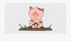 Pig Clipart Mud - Summer Vacation Black And White Png ...