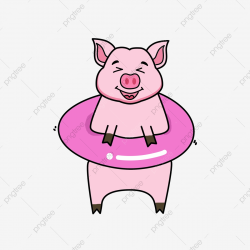 Cartoon Pig Year Of The Pig Hand Drawn Pig Pink Pig ...