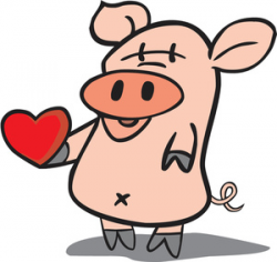 Free Pig Clipart Image 0527-1605-0509-1946 | Valentine Clipart