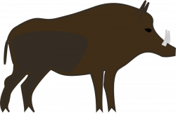 Wild Pig Silhouette at GetDrawings.com | Free for personal use Wild ...