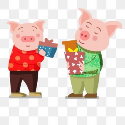 Happy Life Of Pigs And Pigs Winter Pig Happy Pig Big Pig ...