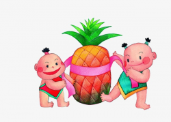 The Baby Pineapple, Baby Clipart, Pineapple Clipart ...