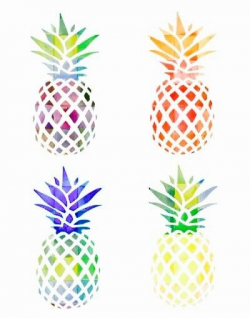 Colorful pineapple pattern | Pretty Patterns + Prints in ...