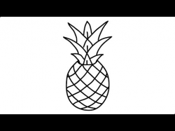 How to draw a pineapple step by step very easy and fast ...