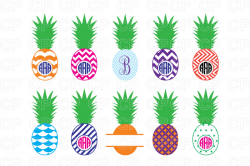 Free Pineapple Bundle SVG Cut Files, Pineapple Clipart ...