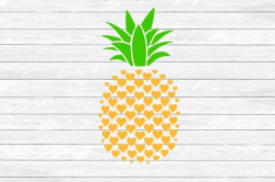 Pineapple Svg, Pineapple Clipart, Pineapple Cut File, Summer, Dxf, Png, Svg  files for, Silhouette, Cricut, Cut files, Heart Svg, Fruit Svg