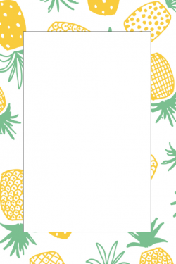 Pineapple Party Prop Frame Template | PosterMyWall