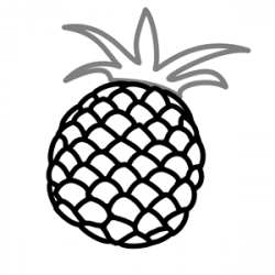 Pineapple Grey 2 clipart, cliparts of Pineapple Grey 2 free ...