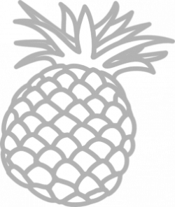 Pineapple Grey Clip Art at Clker.com - vector clip art ...