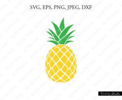 Pineapple SVG, Pineapple Clipart, Pineapple print SVG, SVG Files, Cricut,  Silhouette Cut Files