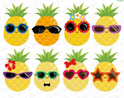 Pineapple Clipart, Pineapple Graphics, COMMERCIAL USE ...