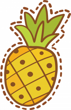Pineapple Cartoon - Pineapple sticker design 3127*4833 transprent ...