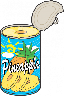 OnlineLabels Clip Art - Can Of Pineapple