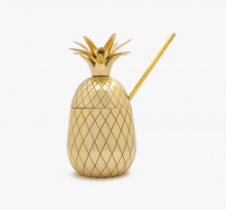 Clipart Pineapple Tumbler - Pineapple Tumbler With Straw ...