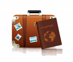 Suitcase Baggage Clip art - Passport and suitcase 1000*849 ...