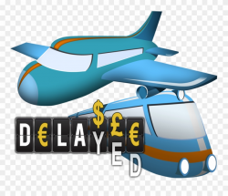 Get Paid When Delayed Flight Delay - Flight Clipart ...