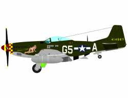 Clipart - MUSTANG P-51 D