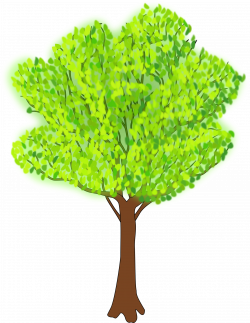 Clipart - tree in summer
