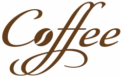 Coffee Text Design PNG Vector and clipart