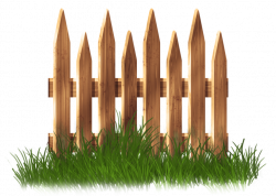 Wooden Garden Fence With Grass PNG Clipart - peoplepng.com