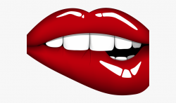 Cartoon Lips Clipart - Biting Lips Png #356981 - Free ...