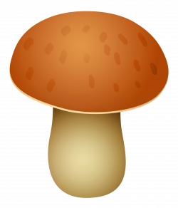 Brown Spotted Mushroom PNG Clipart - Best WEB Clipart