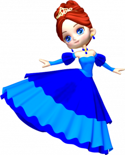 Clipart png princess in blue poser png clipart 6 clipartcotttage on ...