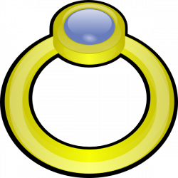 Golden Ring With Gem Clip Art at Clker.com - vector clip art online ...