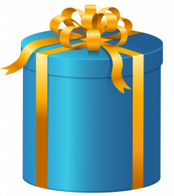 Blue Present Box PNG Clip Art - Best WEB Clipart