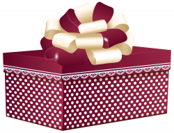 Red Dotted Gift Box PNG Clipart - Best WEB Clipart