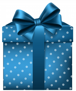Blue Gift PNG Clip Art Image | Gallery Yopriceville - High-Quality ...