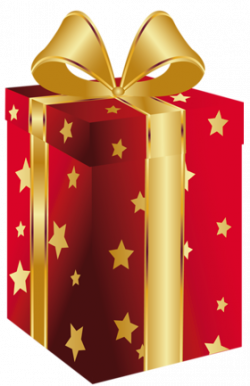Red Present with Gold Bow Clipart | Gallery Yopriceville ...