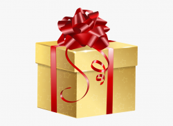Svg Royalty Free Gift Png Clip Art Image Christmas - Gold ...
