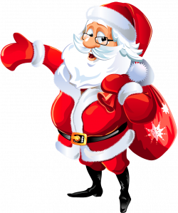 Santa Claus Hello transparent PNG - StickPNG