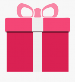 Free Simple Pink Present Clip Art - Gift Box Clipart Png ...
