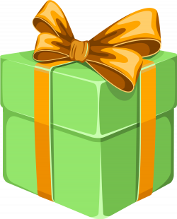 Gift Decorative box Clip art - Green cartoon gift box 2000*2483 ...