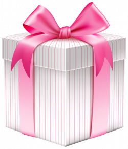 White Striped Gift Box PNG Clipart Picture | Gallery Yopriceville ...