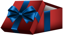 Open Gift Box with Red Bow PNG Clip Art | Gallery Yopriceville ...