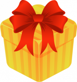 Yellow Gift Box with Red Bow | Clipart Panda - Free Clipart ...