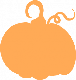 Light Orange Pumpkin Sihouette Clip Art at Clker.com - vector clip ...