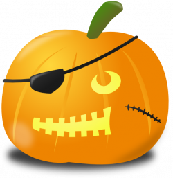 Pirate Pumpkin Clip Art at Clker.com - vector clip art online ...