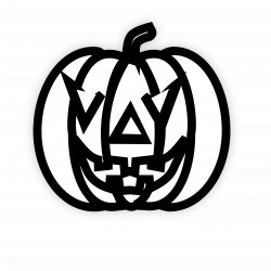 clipartist.net » Clip Art » Pumpkin Black White Art Zeke Halloween SVG
