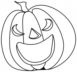 Black And White Halloween Pumpkin Clipart | Cartoonview.co