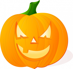 Horror clipart pumpkin - Pencil and in color horror clipart pumpkin