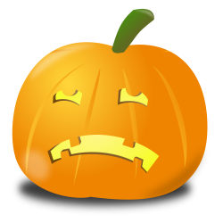 OnlineLabels Clip Art - Sad Pumpkin