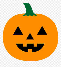 Pumpkin - Simple Jack O Lantern Drawing Clipart (#908702 ...