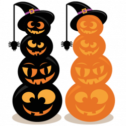 50 cents---Stacked Jack O Lanterns SVG cut files halloween ...